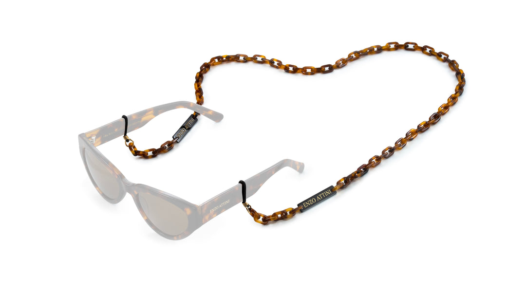 Luxury acetate chain - Dark Brown