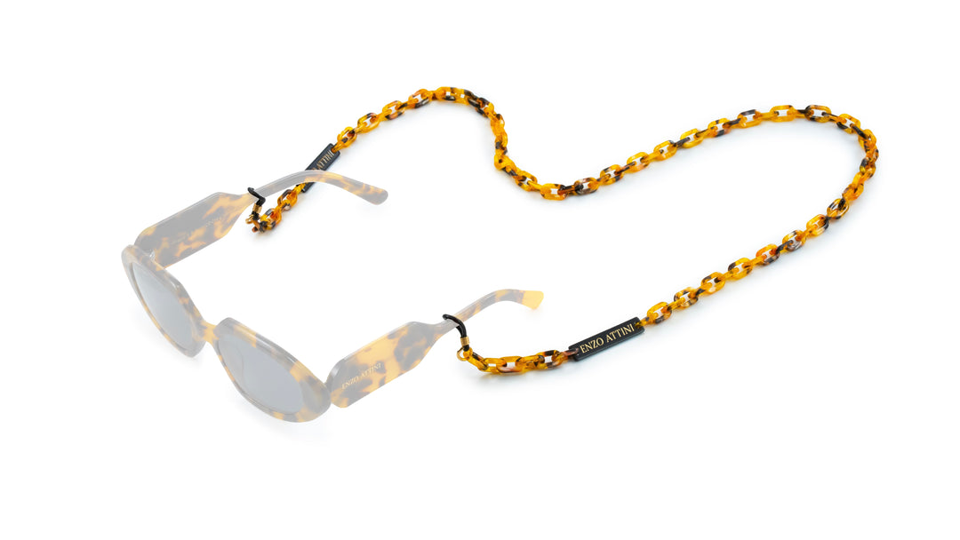 Luxury acetate chain - Light Brown