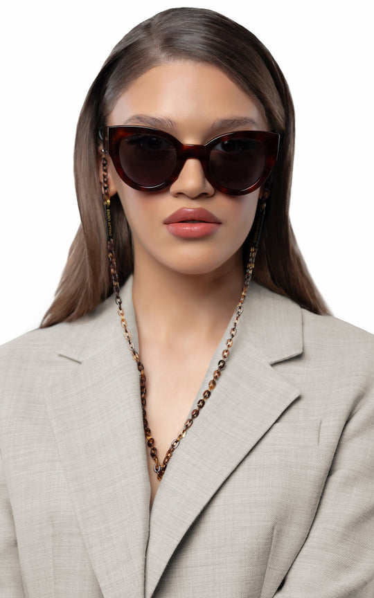 Trulli / Tortoise Red + Dark Black Lens.