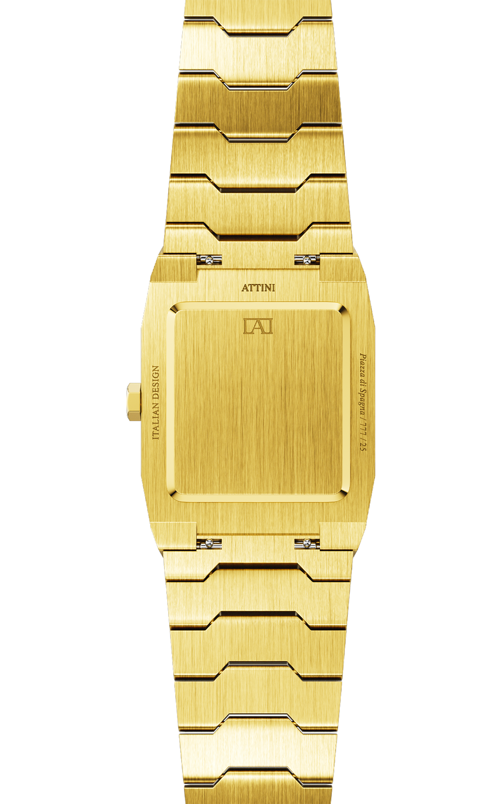 ATTINI - Piazza di Spagna, Roma / Oyster Bracelet, Gold Color, Swiss Parts