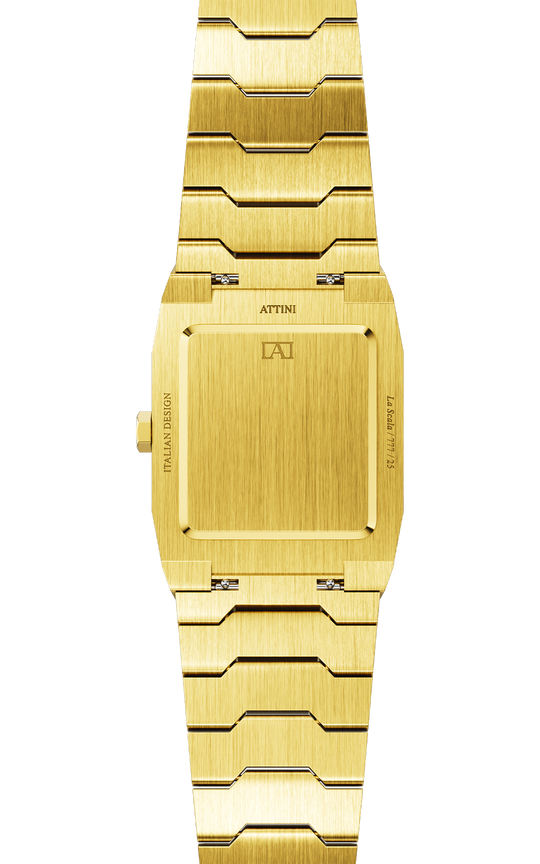ATTINI - La Scala / Oyster Bracelet, Gold Color, Swiss Movement