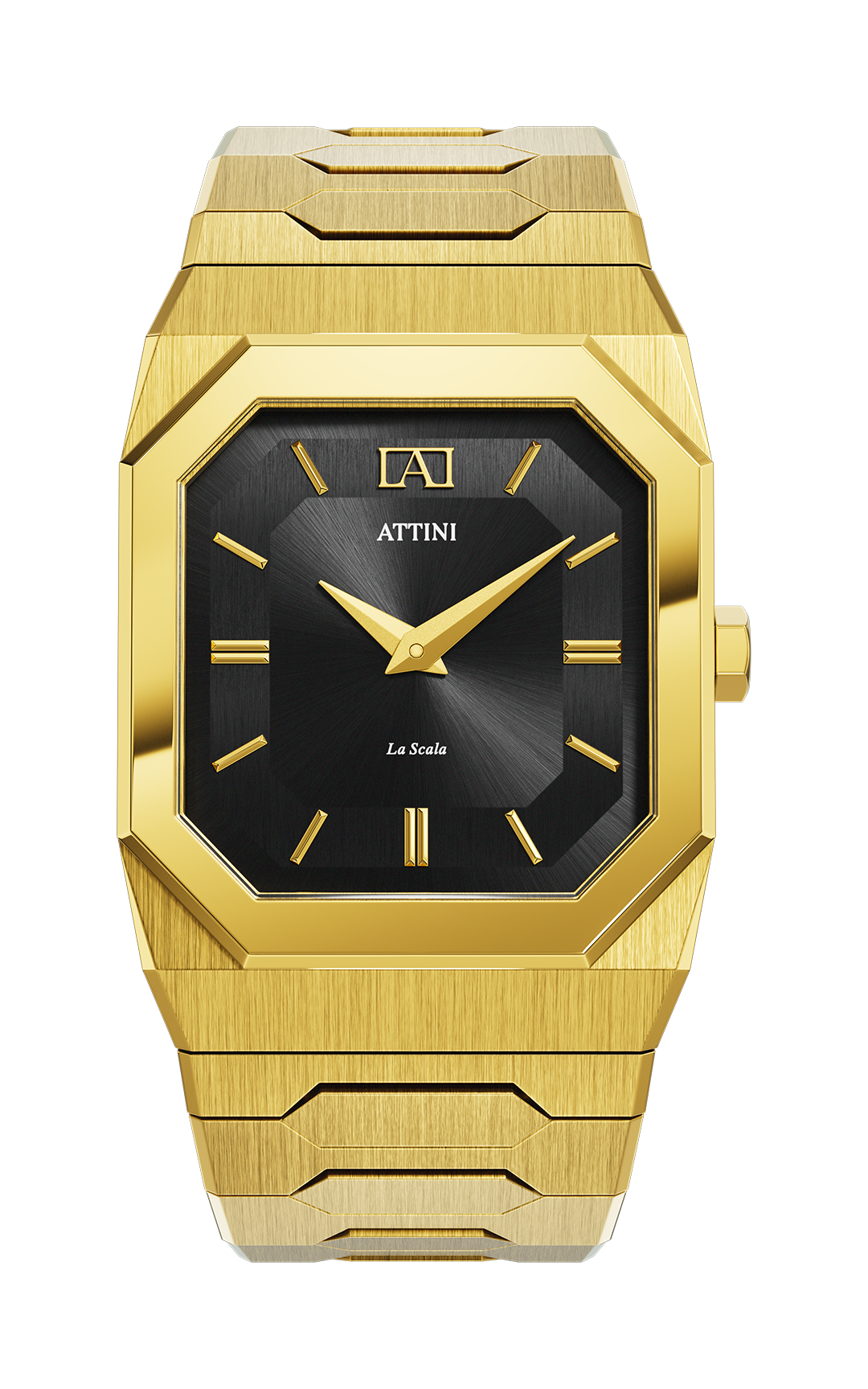 ATTINI - La Scala / Oyster Bracelet, Gold Color, Swiss Movement