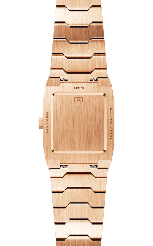 ATTINI - Bracciale Romeo e Giulietta, Verona / Oyster, colore oro rosa, movimento svizzero.
