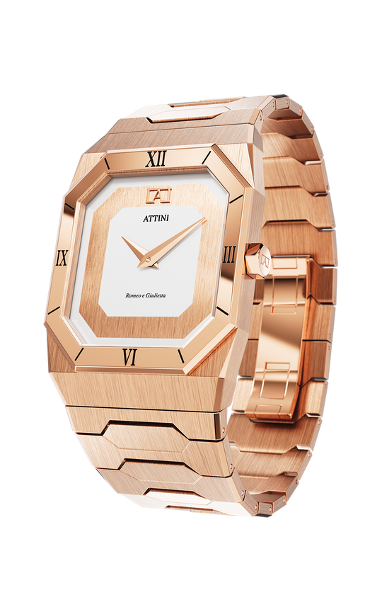 ATTINI - Bracciale Romeo e Giulietta, Verona / Oyster, colore oro rosa, movimento svizzero.