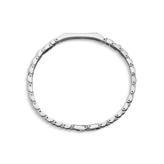 "Piazza Navona" - President Bracelet / Silver & Black.