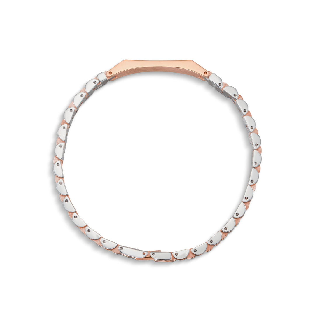 "Romeo e Giulietta " - President Bracelet / Silver & Rose Gold