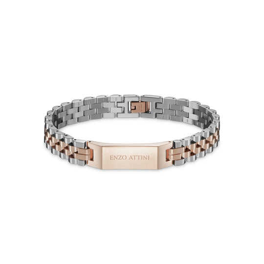 "Romeo e Giulietta " - President Bracelet / Silver & Rose Gold