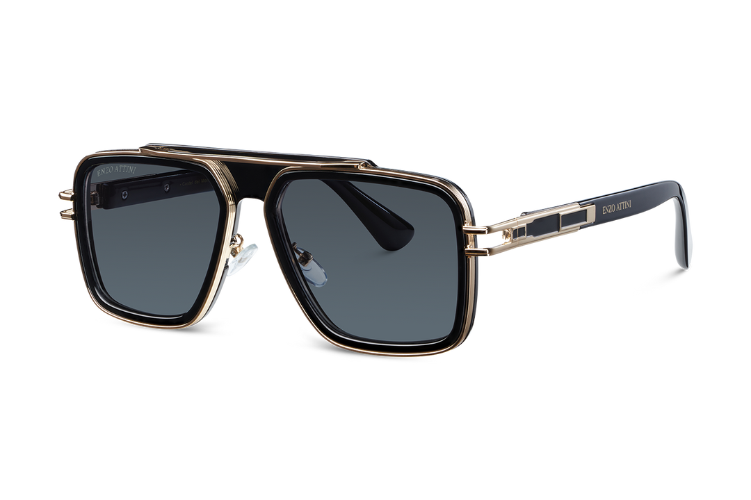 Castel del Monte / Black & Gold Color + Dark Black Lens