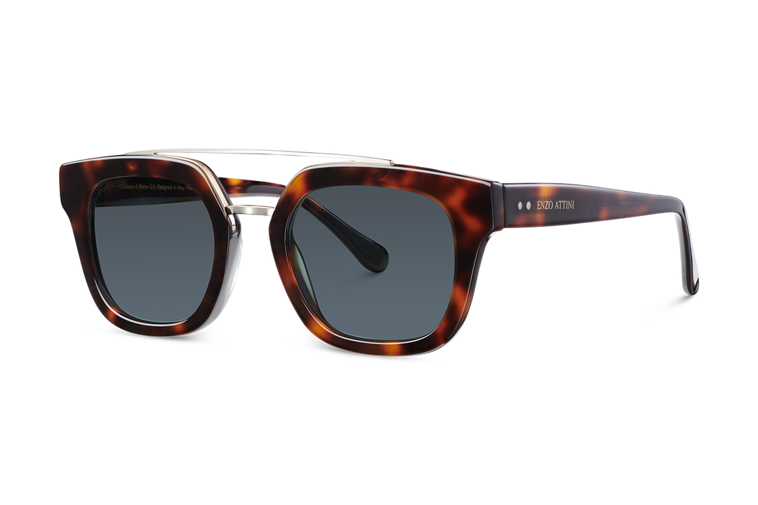 Colosseo di Roma / Tortoise Red + Dark Black Lens