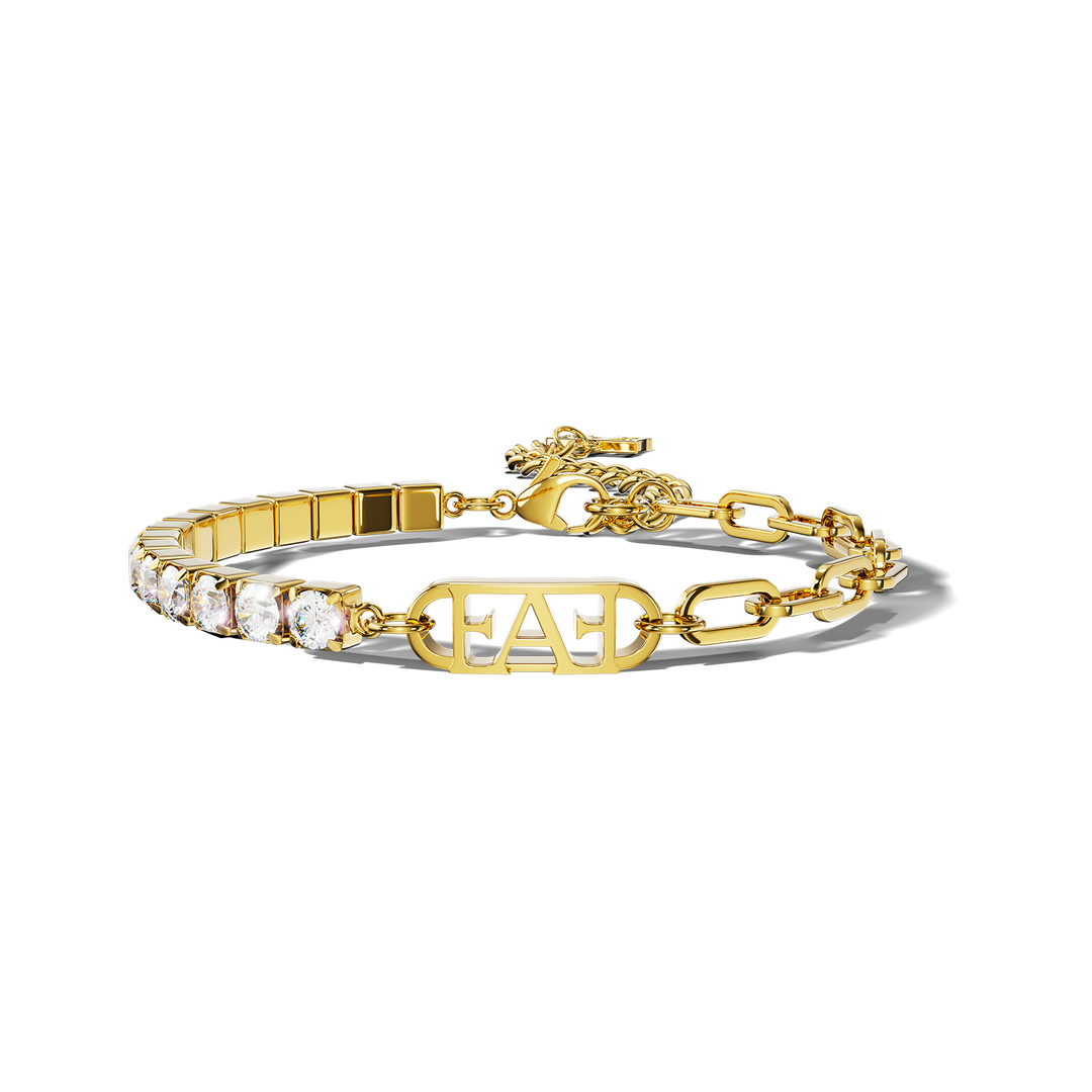 Glam Tennis Chain Bracelet.