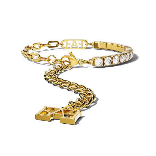 Glam Tennis Chain Bracelet