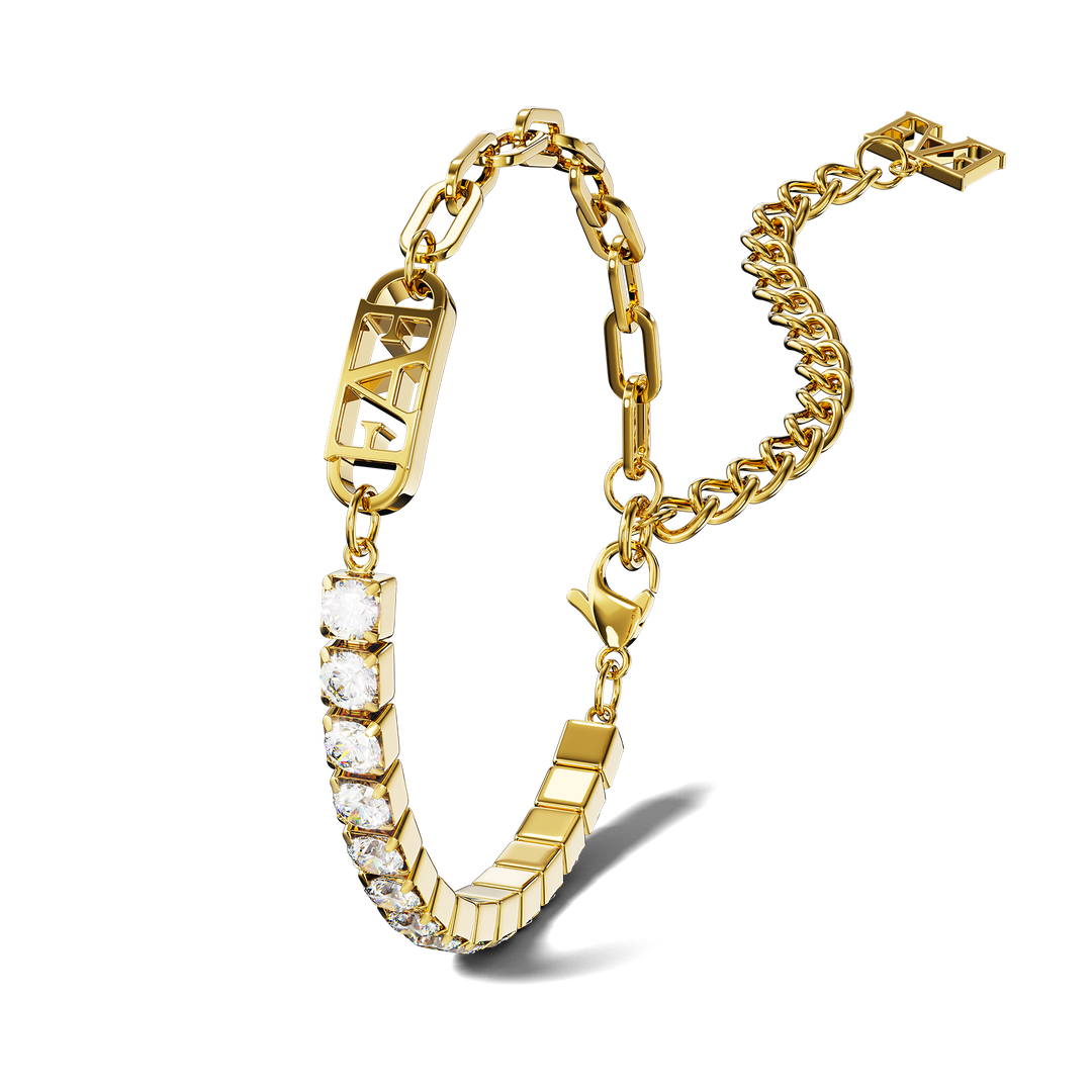 Glam Tennis Chain Bracelet.