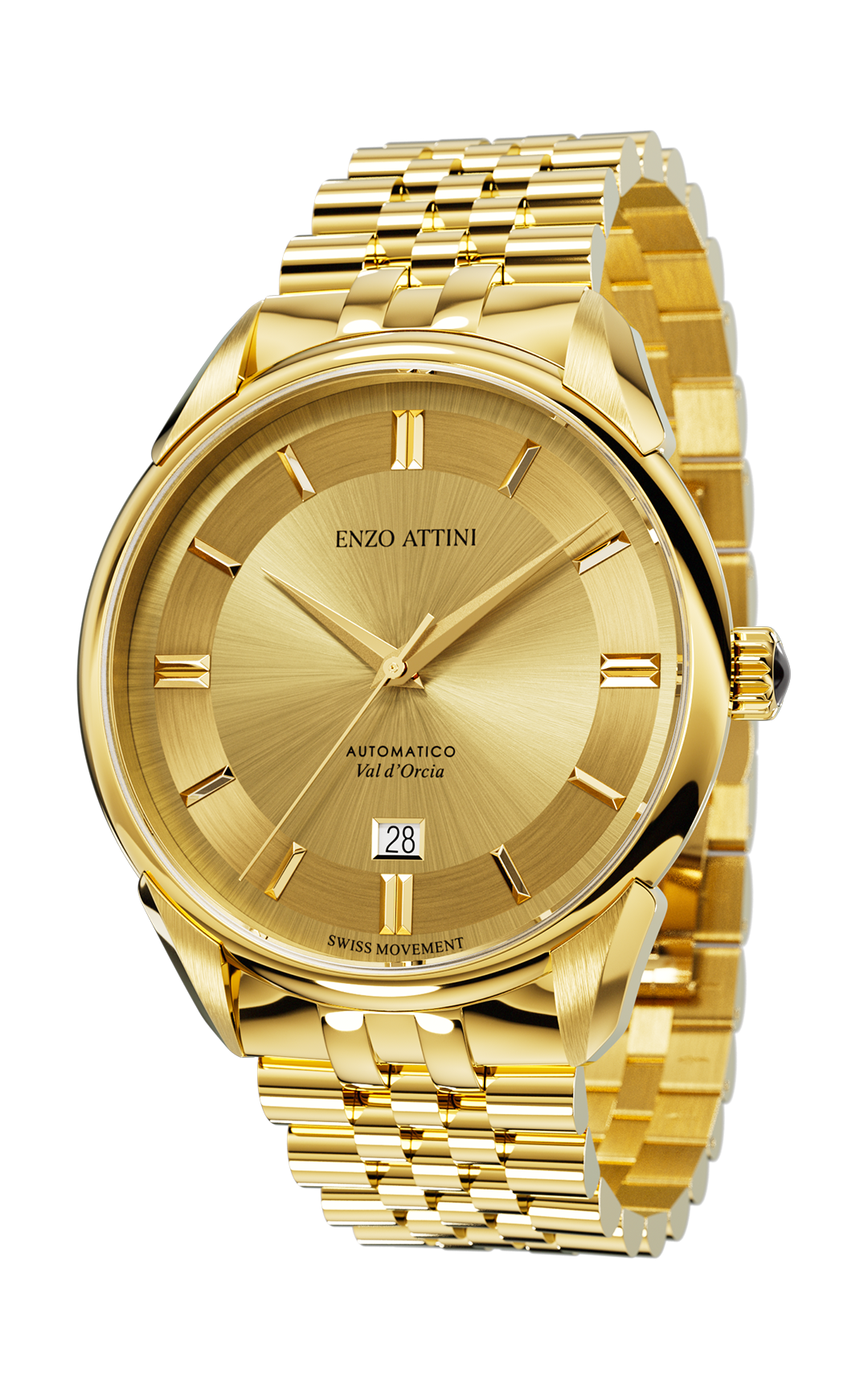Val d'Orcia Automatic- President Bracelet  / Swiss Movement