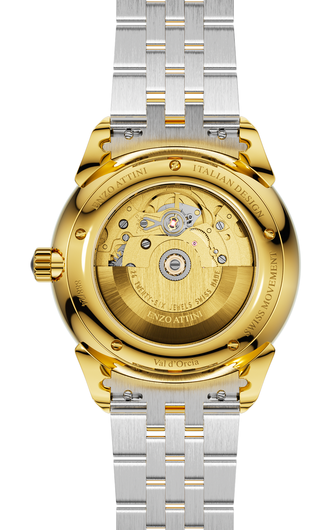 Val d'Orcia Automatic- President Bracelet  / Swiss Movement