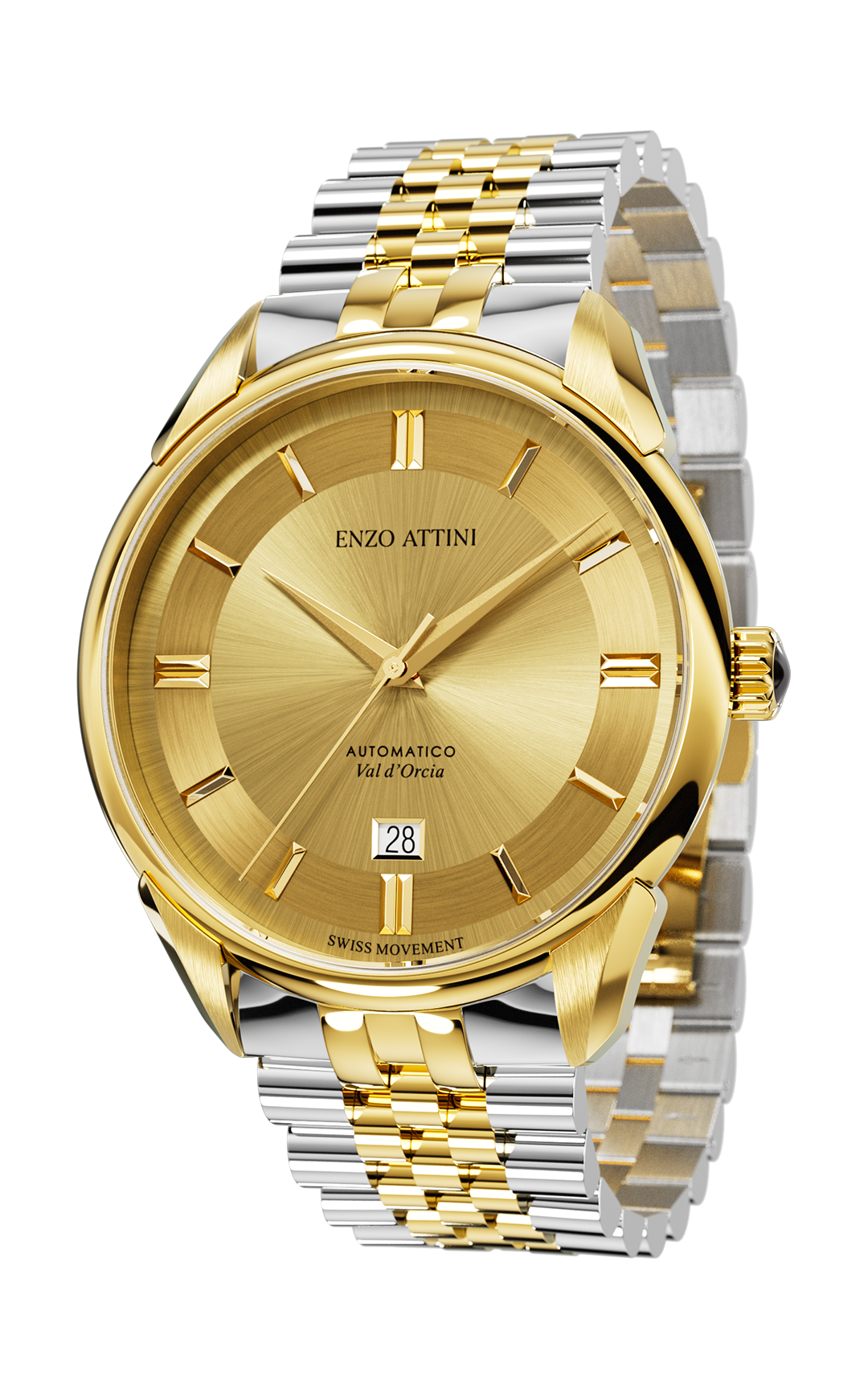 Val d'Orcia Automatic- President Bracelet  / Swiss Movement