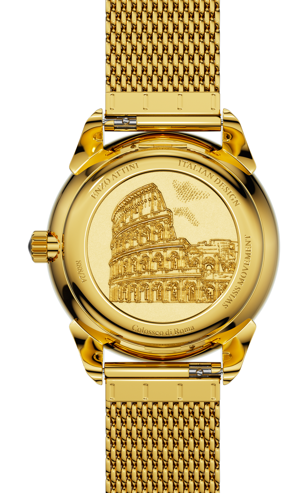 Colosseo di Roma Automatic - Mesh Strap / Swiss Movement