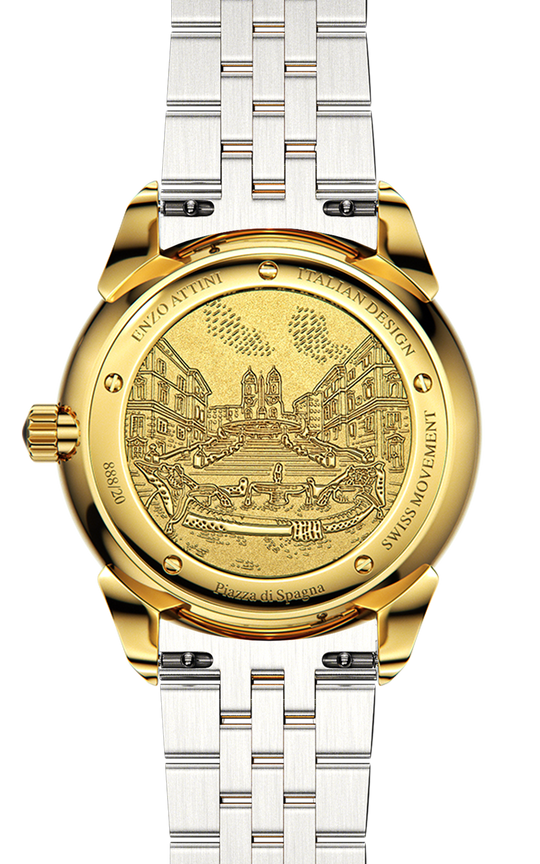 Piazza di Spagna, Roma - President Bracelet / Swiss Movement.