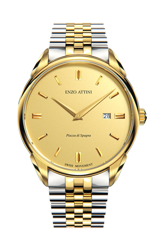 Piazza di Spagna, Roma - President Bracelet / Swiss Movement.
