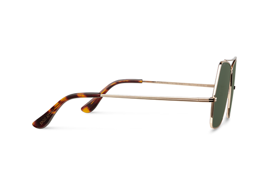 Lake Geneva / Tortoise & Gold Color + Green Lens.