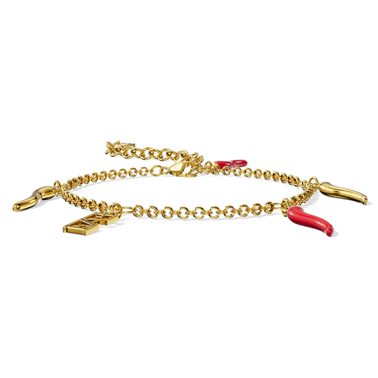 Cornicello Charm Bracelet – Red Horn - Enzo Attini - - jewelry_men