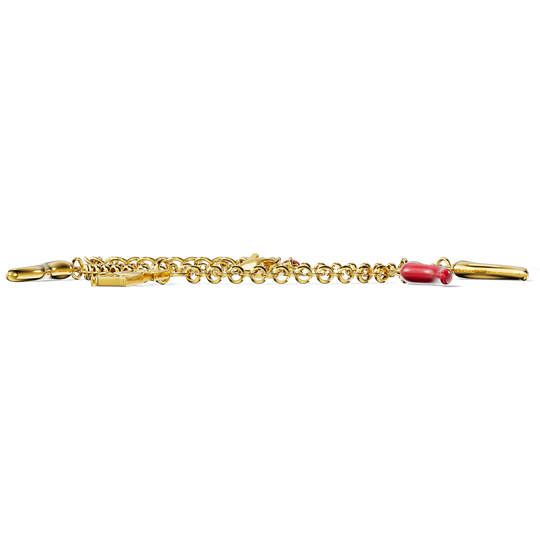 Cornicello Charm Bracelet – Red Horn - Enzo Attini - - jewelry_men
