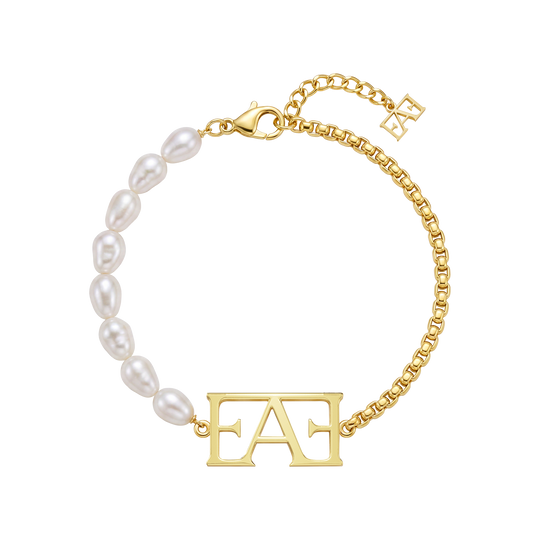 Icon Pearl Bracelet / Gold Color.