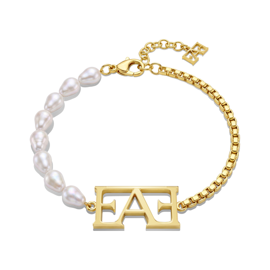 Icon Pearl Bracelet / Gold Color.