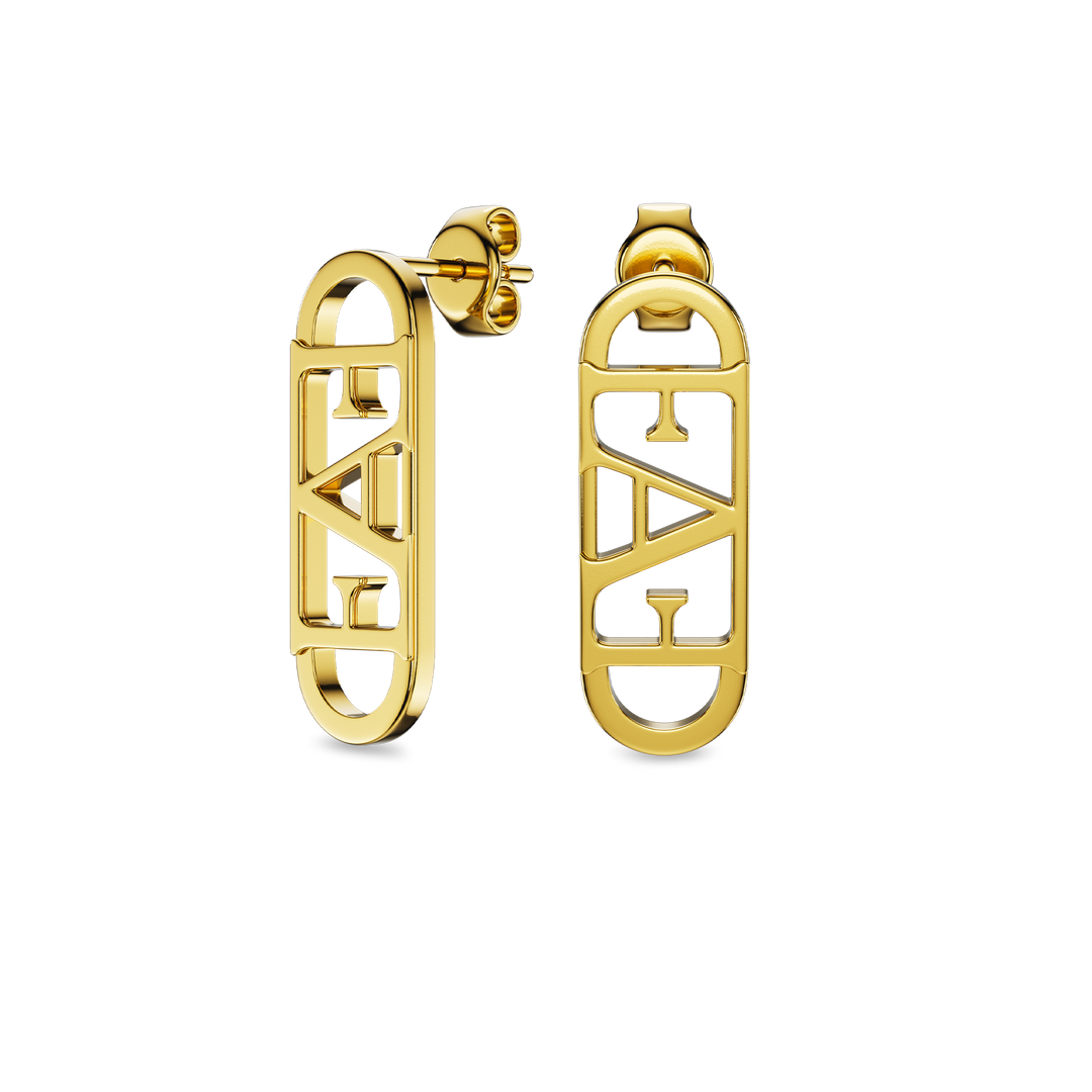 Statement Earrings / Gold Color