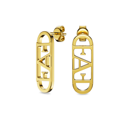 Statement Earrings / Gold Color