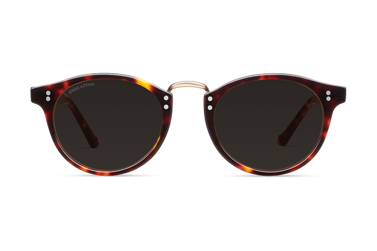 Portofino / Tortoise Red + Black Lens