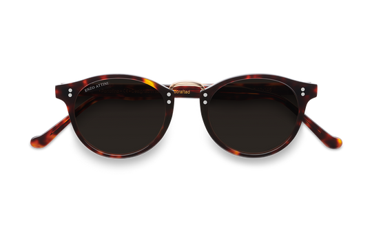 Portofino / Tortoise Red + Black Lens.