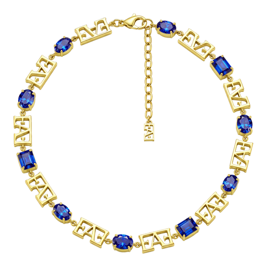 Trinity Necklace / Blue Color.