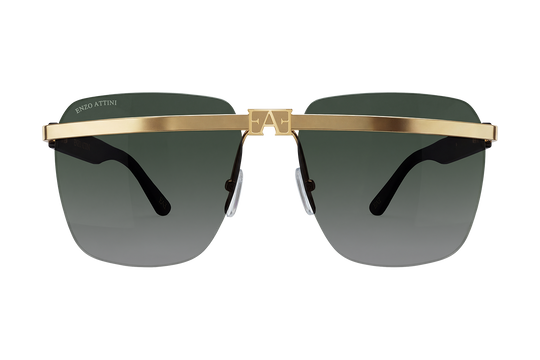 Canal Grande lll / Gold Color + Dark Gradient Green.