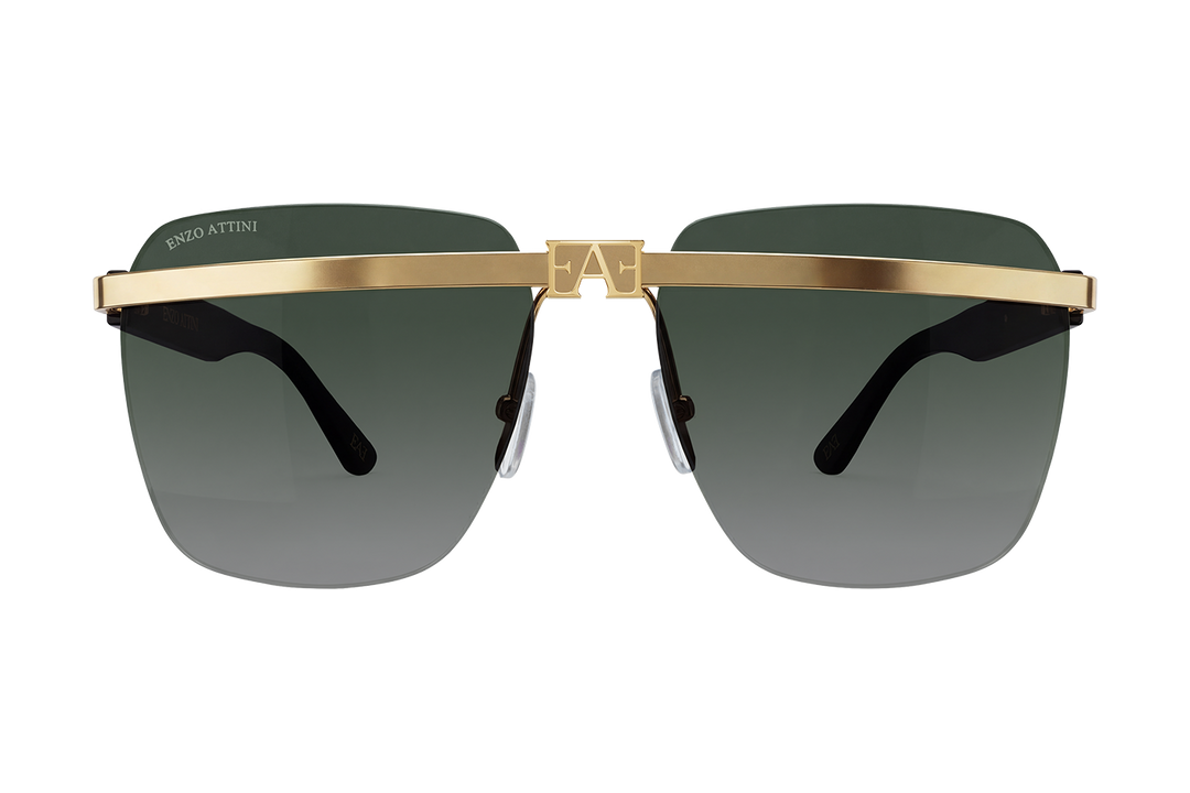 Canal Grande lll / Gold Color + Dark Gradient Green