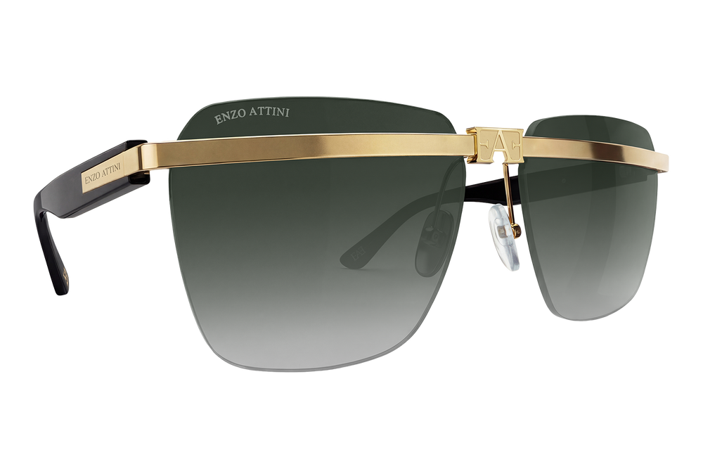Canal Grande lll / Gold Color + Dark Gradient Green