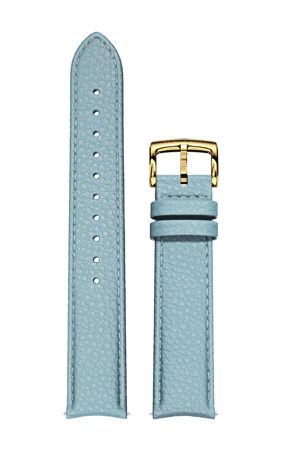 Tiffany Italian Leather Strap / Gold Color Buckle