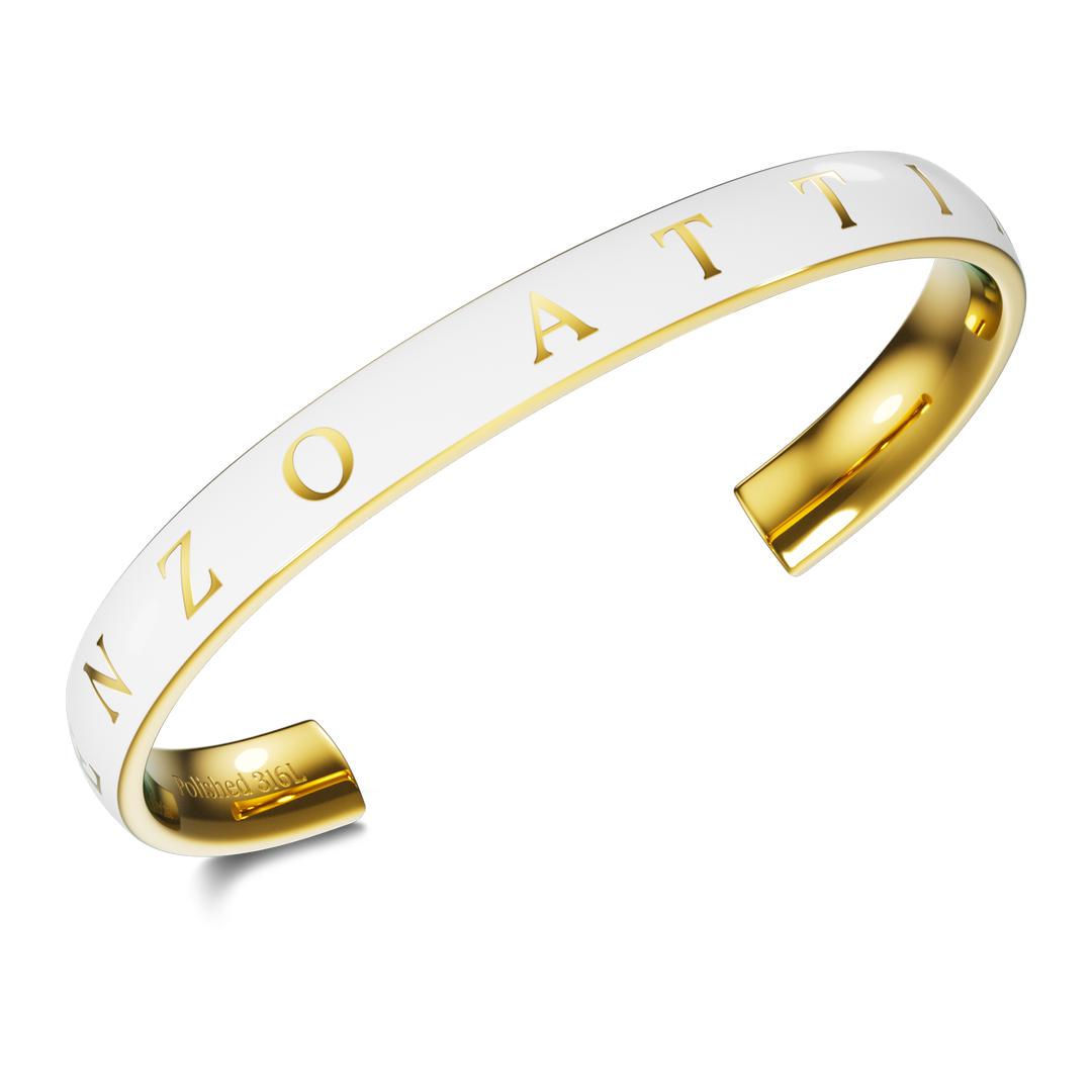 Momentum Sport / White & Gold Color. - Enzo Attini - - jewelry_women, momentum sport