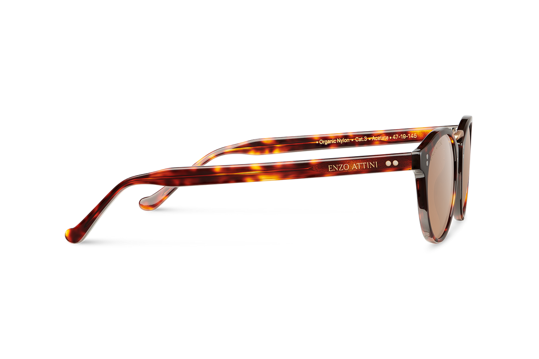 Portofino / Tortoise Red + Dark Brown Lens