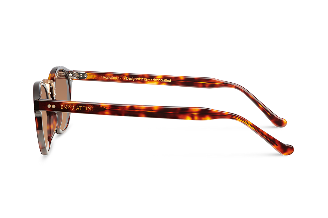 Portofino / Tortoise Red + Dark Brown Lens