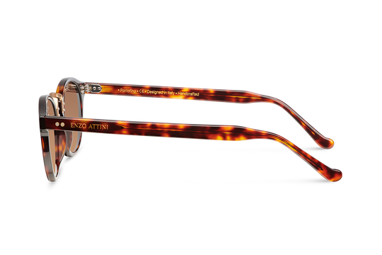 Portofino / Tortoise Red + Dark Brown Lens