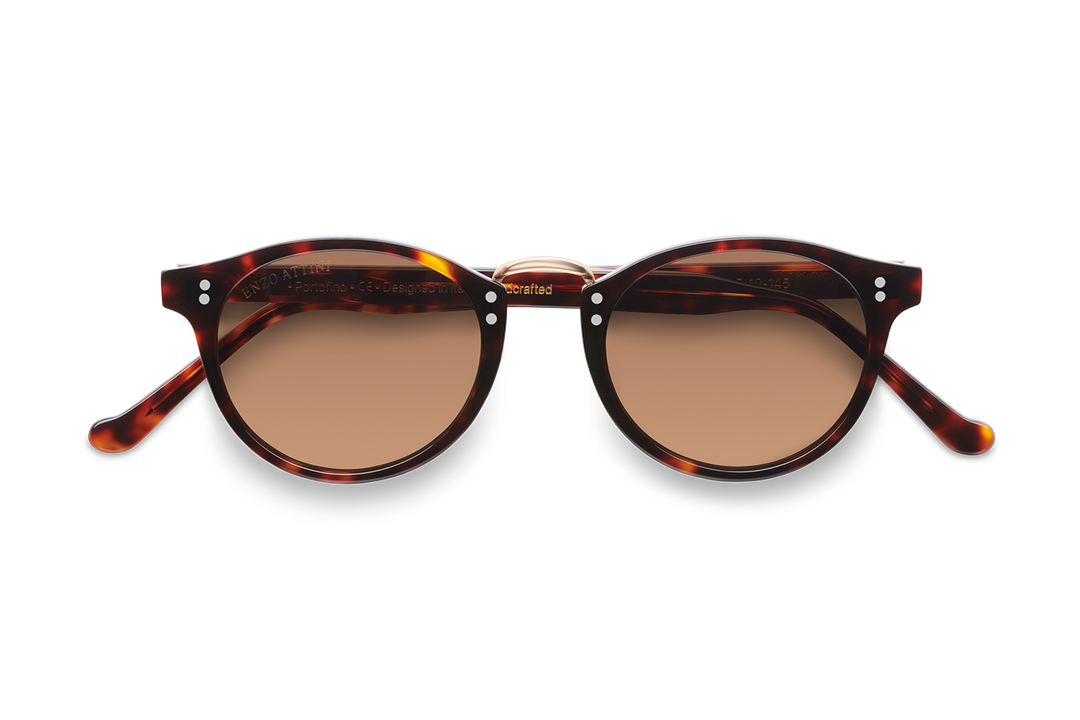 Portofino / Tortoise Red + Dark Brown Lens