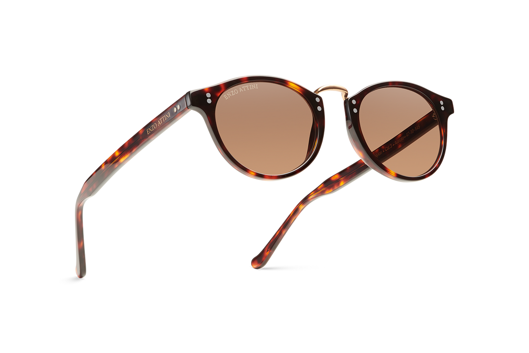 Portofino / Tortoise Red + Dark Brown Lens
