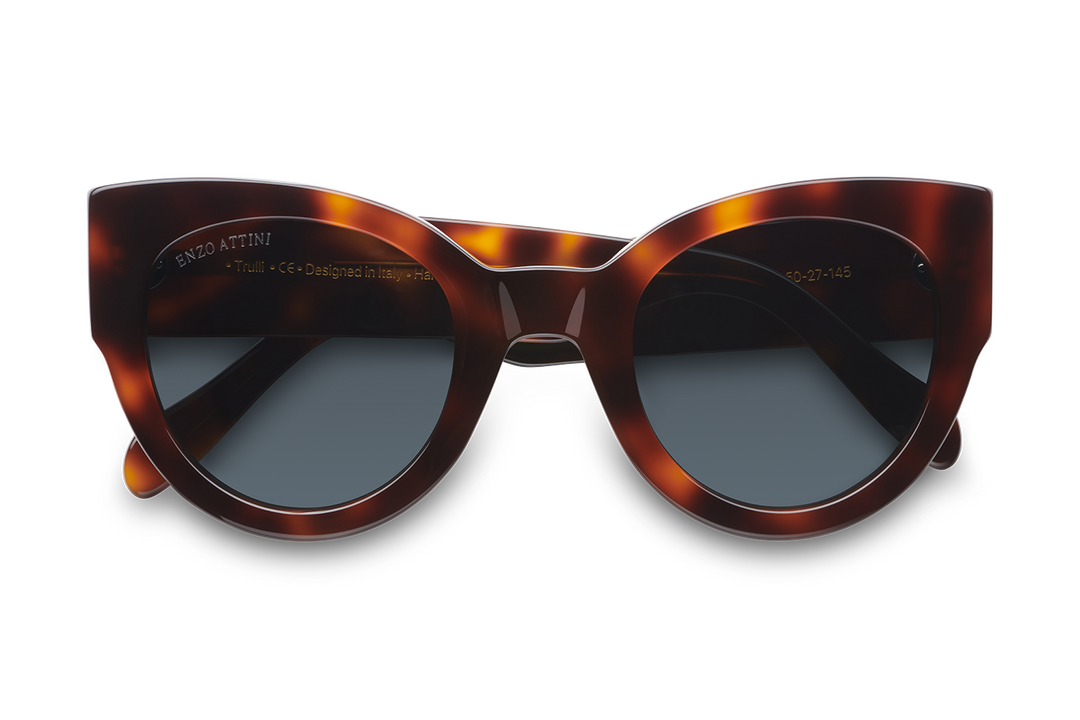Trulli / Tortoise Red + Dark Black Lens.