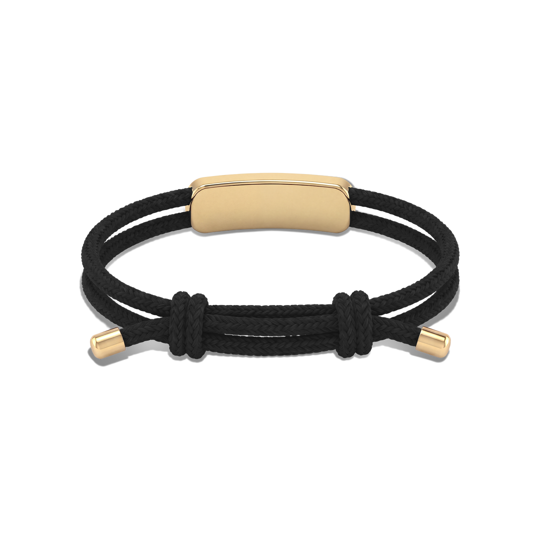 Movement Cord Bracelet / Black Color.