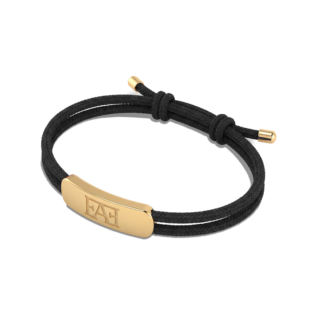 Movement Cord Bracelet / Black Color.
