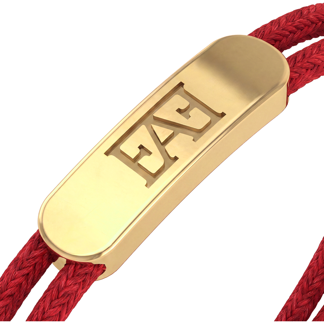 Movement Cord Bracelet / Red Color.