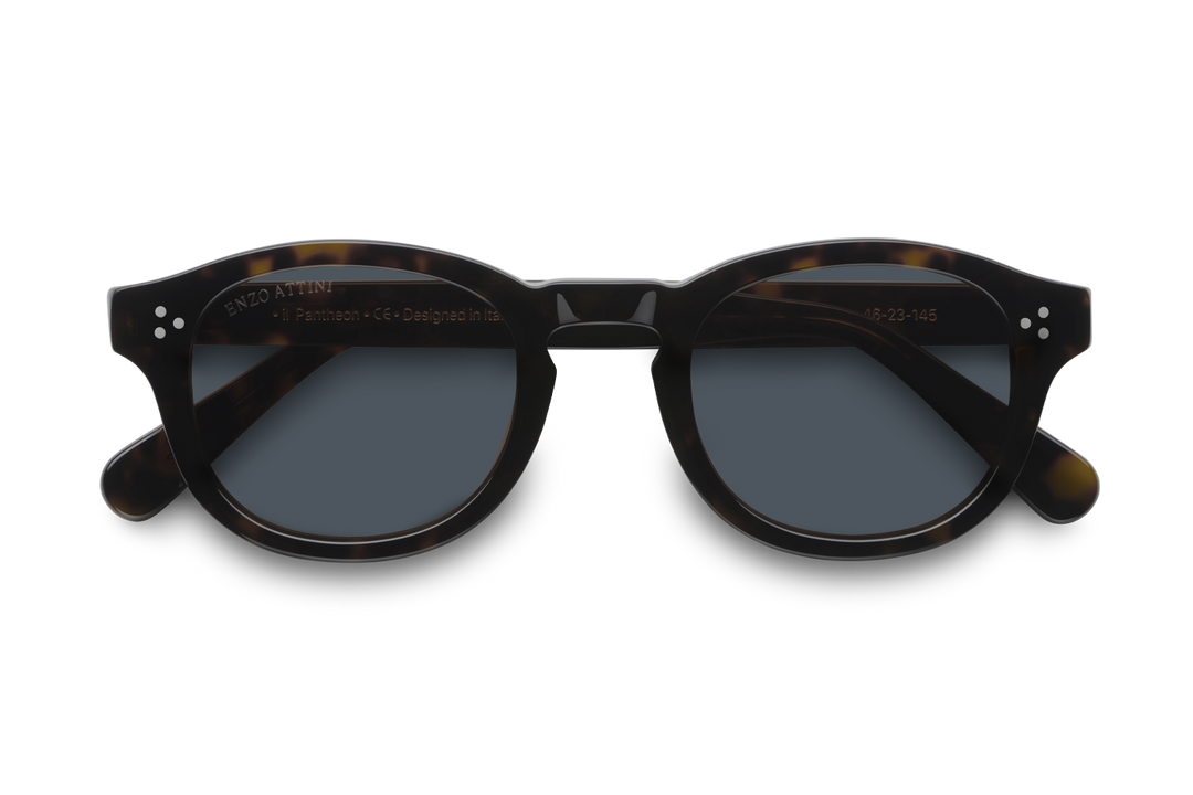 il Pantheon / Dark Tortoise Red + Black Lens.