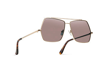 Lake Geneva / Tortoise & Gold Color + Brown Lens.