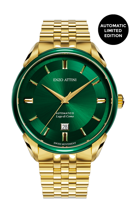 "Lago di Como" Automatico  - Bracciale President  / Movimento Svizzero