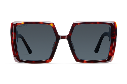 La Scala / Tortoise Red + Dark Black Lens.